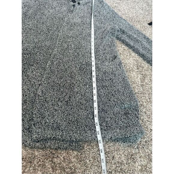 J. Jill Purejill Long Shawl Collar Gray Marled Knit Duster Cardigan Sweater XLP - Picture 10 of 13